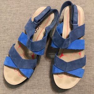 Bionica Blue Leather Sandals